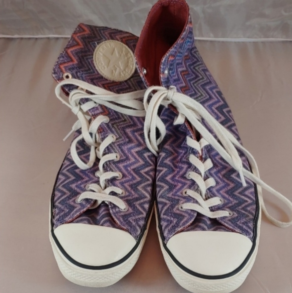 Converse X Missoni Chevron Sparkle High Tops